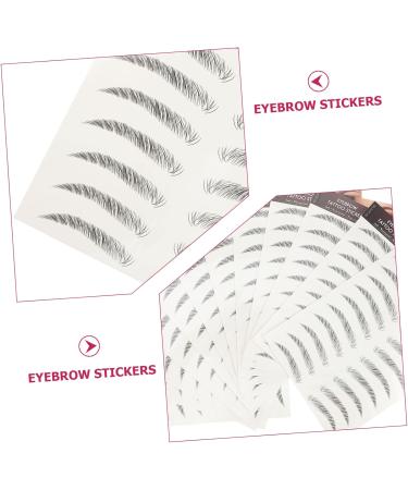 POPETPOP 24 Pcs Eyebrow Stickers Makeup Tools Cejas Brows Eyebrow Tattoos Stickers Hair 4d Black Eyebrow - Buy Online on GoSupps.com