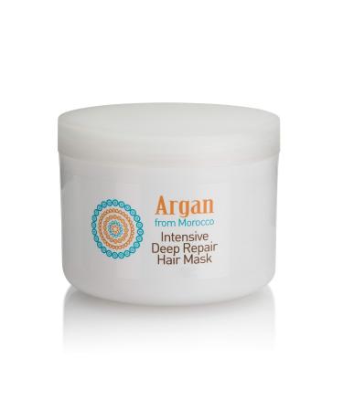 Hair mask with argan oil made of Morocco - deep regenerating intensive care - to revitalize dry and damaged hair - 215 ml