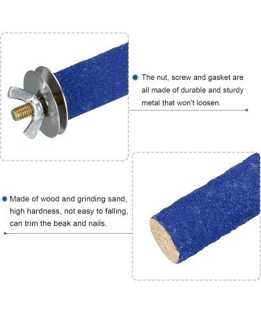 Patikil 0.6x9.8 Blue Bird Paw Wood Bars for Small Birds & Parrots - Ideal Cage Accessories - Buy Online on GoSupps.com