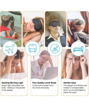 3D Sleep Mask - 100% Blackout Eye Mask for Sleeping - Funny Design for Women & Men - Leave Me Alone - Buy Online on GoSupps.com