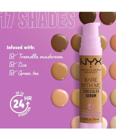 NYX Professional Makeup Covering Serum - Natural Finish Medium Opacity Bar With Me Concealer Serum Deep Golden (9.6 ml) - International Shipping Available - Buy Online on GoSupps.com