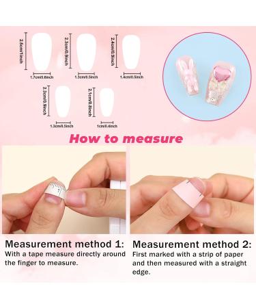 Sethexy Long Coffin False Nails - Handmade Rhinestones & Glitter Luxury 3D Acrylic Nails for Women & Girls - Buy Online on GoSupps.com