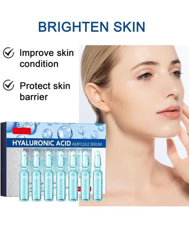 Hyaluronic Acid Concentrated Ampoules For Face Serum Deeply Moisturize Hyaluronic Acid Serum For Face Face Care For A Natural Face Lift Face Serum For Women & Men -7x2ml Ampoules. - Buy Online on GoSupps.com