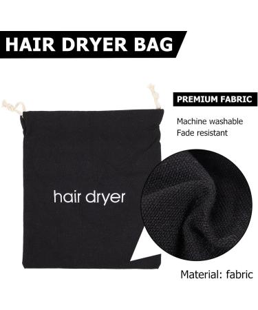 DOITOOL Hair Dryer Bag Drawstring Bag Container 13 Inch by 11.8 Inch Storage Organizer Bag For Hairdryer Black - Buy Online on GoSupps.com