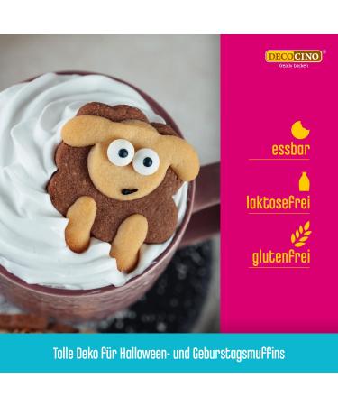 Decocino Edible Sugar Eyes (25g) - Decorative Sugar Decor for Birthday Cakes Muffins Cupcakes & Cake Pops - Buy Online on GoSupps.com