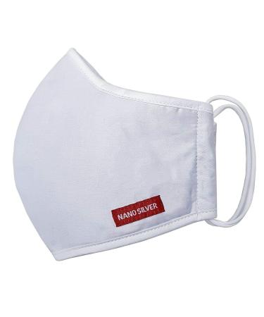 Buy NANOSILVER Antibacterial 3-Ply Face Mask - Washable & Reusable - 94% Protection - International Shipping - Buy Online on GoSupps.com