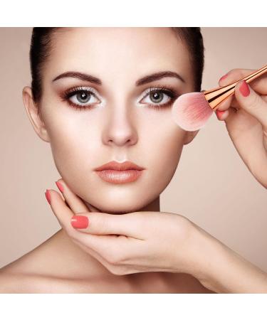 BEATURE 2 Piece Large Mineral Powder Brushes - Professional Makeup Set for Foundation, Blush, and Highlighter in Rose Gold - Buy Online on GoSupps.com