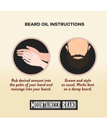 Mountaineer Brand 2 oz Beard Oil - 100% Natural Premium Conditioner & Softener for Men - WV Timber Scented - Buy Online on GoSupps.com