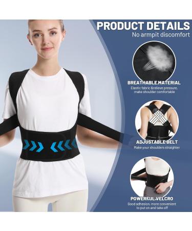 Opakawpop Stretchable Posture Corrector | Adjustable Back Support Brace | Breathable & Comfortable | For Men and Women | Size XL - Buy Online on GoSupps.com