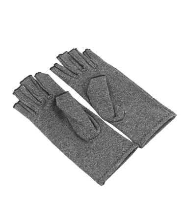 Compression Arthritis Gloves Joint Pain Relief Care Therapy Fingers Large Grey
