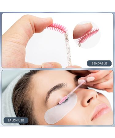 Obidodi 100 Pcs Brush Mascara Wands Eyelash Brush Pack Applicator Eyebrow Brush Eyelash Mascara Brushes for Lash Extensions Eyebrows Contouring and Makeup (Pink) 10cm/3.93inch - Buy Online on GoSupps.com