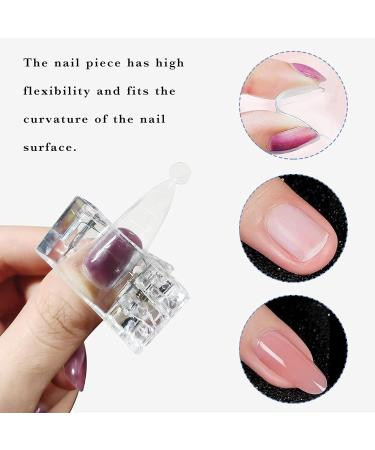 MaikcQ Nail Extension Tool Kit - 120pcs Dual Forms Nails Molds with 10Pcs Transparent Nail Tips Clip for DIY Manicure - Buy Online on GoSupps.com