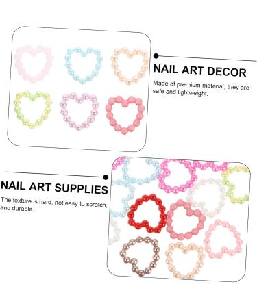 minkissy Stickers 1 Nail Art Accessories 3d fake nail heart charms nail art rhinestones Nail Design Kit heart nail stickers love nail decals nails gems Manicures Ornament abs bow tie Love - Buy Online on GoSupps.com
