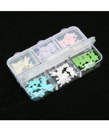 3D Cute Bear Nail Charms Nail Glitter Charm Rhinestones Ornaments Nail Art Decorations Glitter Accessories for DIY Craft Nail Art Design Manicure Decor - Buy Online on GoSupps.com