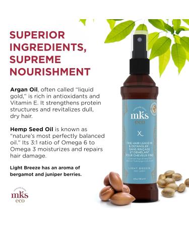MKS-Eco X Leave-In Detangler for Fine Hair - Lightweight 118ml | Tangled-Free Nourishing International Shipping - Buy Online on GoSupps.com