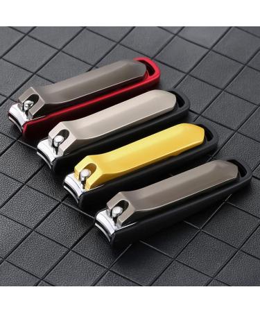 HCHGJKN Nail Clippers 4 Colors Anti-splash Manicure Pliers Nail Clippers Stainless Steel With Hanging Hole Portable Nail Clipper(Red) - Buy Online on GoSupps.com