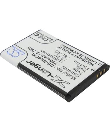 750mAh Replacement Battery for BL-4C - Compatible with Nokia Models 6125 6126 6131 & More - Fast International Shipping - Buy Online on GoSupps.com