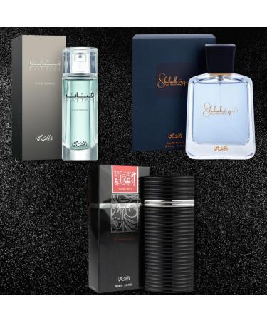 RASASI Fattan for Men EDP - 50ML (1.7oz) | Shuhrah Men EDP 90ML & Egra 100ML (COLLECTION) - Buy Online on GoSupps.com