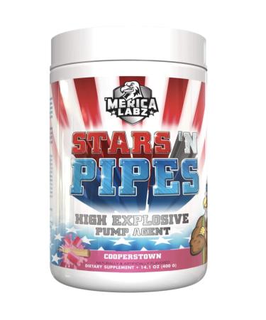 Merica Labz Stars N Pipes: Explosive Pump Agent 20 Massive Scoops NO Booster (Cooperstown)