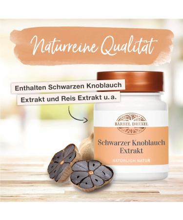 Black Garlic Capsules 250mg Natural Odorless Formula 100% Vegan 45 pcs Fermented & No Synthetic Substitutes | Naturopathy B rbel Drexel  - Buy Online on GoSupps.com