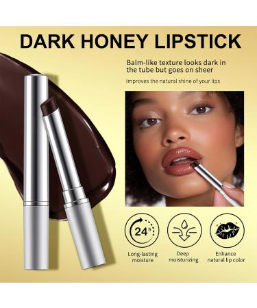 Dark Honey Lip Balm - Tinted Lip Balm - Long-Lasting Moisturising Lip Products - Lip Care for Repairing Lip Lines and Prevents Dry Cracked - Holiday Essentials for Women - Buy Online on GoSupps.com