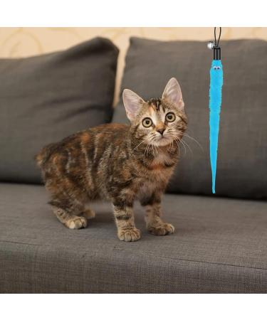 Interactive Cobee Cat Toys with Springs - 6 Colorful Plush Worms & Bells for Cats - Retractable & Replacement Furry Tail Toys - Buy Online on GoSupps.com