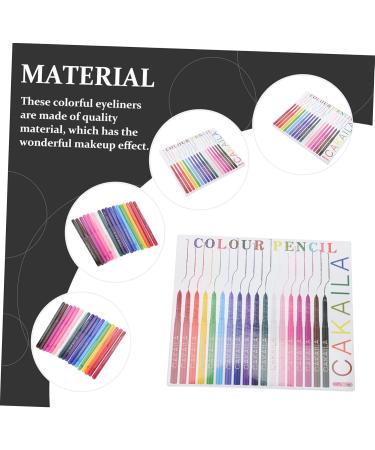 Beavorty 18pcs Eyeliner Makeup Tools Girls Suit Eyeshadow Pens Cosmetics Tools Eye Makeup Pencil Woman Smooth - Buy Online on GoSupps.com