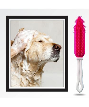 Dual Purpose Pet Hair Remover Hand Brush - Reusable and Portable Lint Removal Tool for Cats and Dogs - Ideal for Carpets, Clothes, and Pet Supplies (Pink) - Buy Online on GoSupps.com