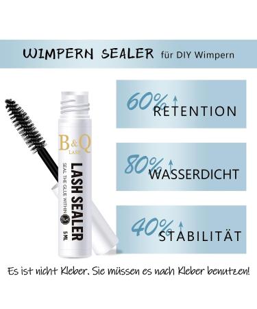 Buy BQ Eyelash Extension Sealer - 5ML White Lash Sealant for Individual & Artificial Eyelashes - Buy Online on GoSupps.com