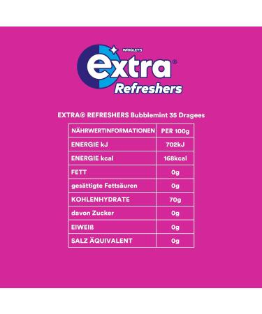 Buy EXTRA REFRESHERS Can Bubblemint - Refreshing Taste Experience 6x35 Pieces | International Shipping Available - Buy Online on GoSupps.com