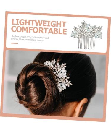 MAGICLULU Comb Wedding Headpiece for Bride Wedding Hair Accessories for Brides Bride Hair Accessory Bridal Headpieces for Wedding Bridal Hair Decor Tiara Rhinestones Alloy Hair up Miss - Buy Online on GoSupps.com