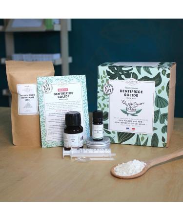 MY COSMETIK - DIY gift box - Solid toothpaste - Easily make your own homemade toothpaste natural effective and zero waste - Recipe + ingredients! - Made in France - Buy Online on GoSupps.com
