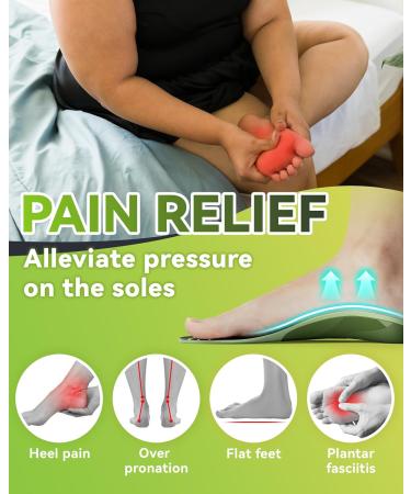 Arch Support Inserts & DynWalker Metatarsal Pads for Plantar Fasciitis Relief - Flat Feet Heel Spur - Size S (Women 7.5-8.5 - Buy Online on GoSupps.com