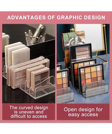 Makeup Palette Organizer(2 Pack) Acrylic Eyeshadow Palette Pallet 8 Sectons BPA-Free Divided Make Up Blush Contour Storage Holder Cosmetic Eye Shadow Display Stand Clear Rack Vanity Holder(Grey). Y002 - Buy Online on GoSupps.com