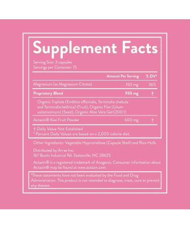 Arrae Constipation Relief - Fast-Acting Natural Colon Cleanse & Digestive Detox Capsules for Bloating Relief & Gut Health (45 Count - Buy Online on GoSupps.com