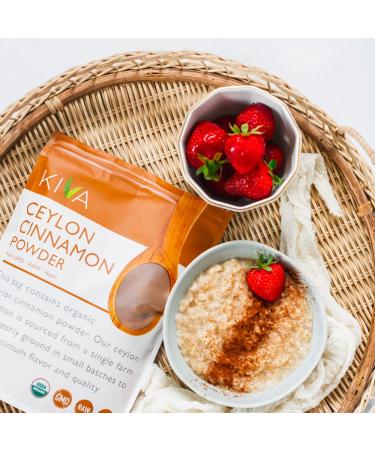 Kiva Organic Ceylon Cinnamon Powder 10 oz - Freshly Grounded JUMBO SIZE - Buy Online on GoSupps.com