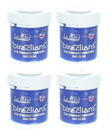 La Riche Directions semi-permanent hair colour tint 4-pack - Pastel Blue Pastel Blue 88 ml (4-pack)