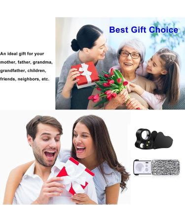 Illuminated Jewelers Loupe Set - 30X 60X 90X Portable Magnifying Glass with LED Light for Jewelry, Coins, Plants, Stamps, Gems - Watch Repair Tool - Black - Buy Online on GoSupps.com