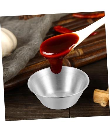 Zerodeko 4pcs Sauce Cup Dressing Container I Am Willow Vinegar Dispenser Restaurant Condiment Cups Seasoning Boxes Dipping Cups 304 Stainless Steel Ketchup Salad Dressing - Buy Online on GoSupps.com