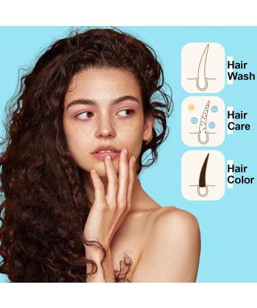 Dark Brown Hair Dye Shampoo for Gray Hair | Natural Coconut 3-in-1 Semi-Permanent Color | Long-Lasting Herbal Formula for Men & Women - 16.9 Fl Oz - Buy Online on GoSupps.com