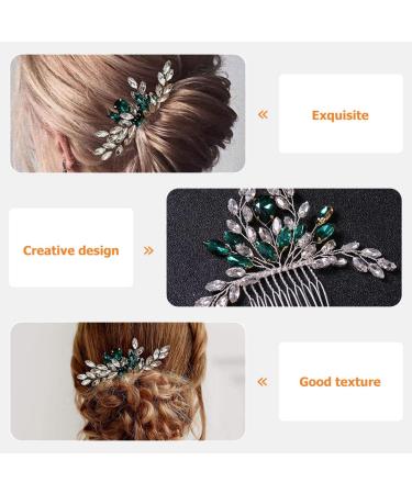 DOITOOL Bridal Comb Bridal Hairpins Wedding Hair Clip Hair Insert Crystal Headpiece Hair Teasing Comb Rhinestone Barrettes Hair Combs Bride Western Style Accessories Alloy Dinner Party - Buy Online on GoSupps.com