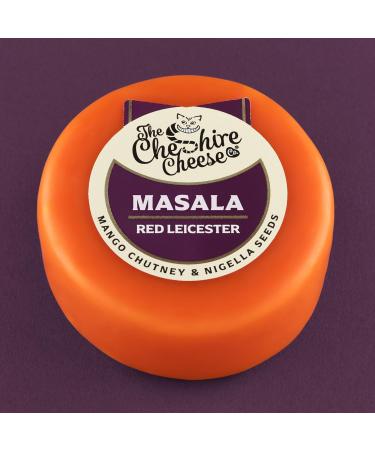 6 x Masala - Spiced Mango Chutney & Nigella Seeds Red Leicester Cheese Waxed Truckles 200g - Cheese Multibuy - Buy Online on GoSupps.com