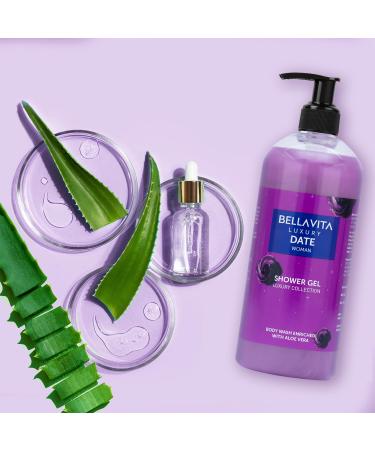 Bella Vita Luxury Date Woman Body Wash Shower Gel for Women | 500ml | Deep Cleansing Hydrating & Moisturising with Aloe Vera Extract | Softer Smoother Skin | Suitable for All Skin Types - Buy Online on GoSupps.com