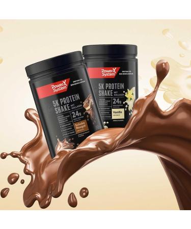 Power System 5K Protein Shake Vanilla - 360g Gluten-Free Multi-Component Protein Powder for Muscle Gain & Recovery - Buy Online on GoSupps.com
