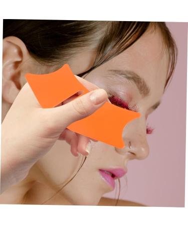 FOMIYES Makeup Eyelash Tools Eye Makeup Make up Aid Tools Silicone Eyeliner Aid Tools Women Make up Tools Shield Blindfold Mascara Auxiliary Third Gear 10.3x3.8cm Orange - Buy Online on GoSupps.com