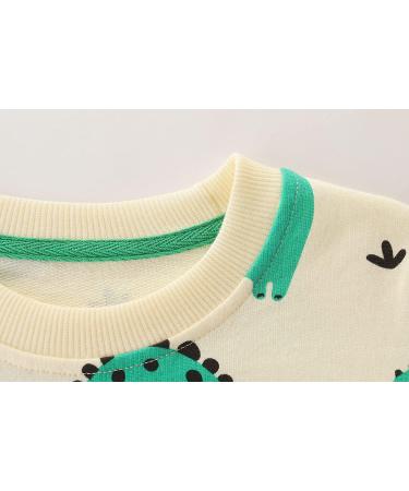 Dinosaur Sweatshirt for Boys | Cotton Long Sleeve Pullover for Kids 1-2 Years | Toddler Girls Shirts | Baby Clothes 1-8 Years - Buy Online on GoSupps.com