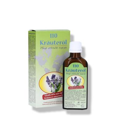 110 Herbal Oil - 100% Natural Vitalizing Formula for Body & Mind | Massage Body Care & Fragrance Mediation - Buy Online on GoSupps.com
