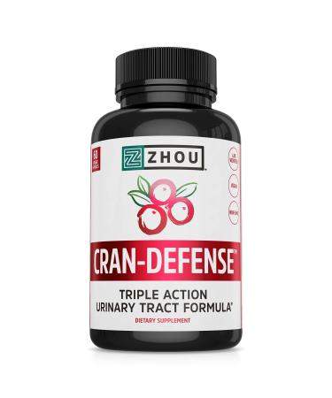 Zhou Nutrition D-Mannose with Cranberry XBAC 60 Veggie Capsules