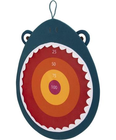 B. toys Hungry Toss Shark Toy Dart Board Set for Kids 3+ - Includes 1 Fabric Board & 4 Soft Darts (5-Piece Set) - Buy Online on GoSupps.com