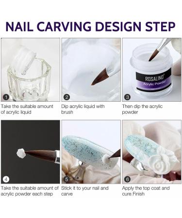 TBeautfave Pink Acrylic Powder Acrylic Powder and Liquid Set Polymer For Acrylic Nail Extension Carving Acrylic Nail Kit Acrylic Nail Brush Nail Art Starter Kit For Nail Art Salon Home DIY - Buy Online on GoSupps.com